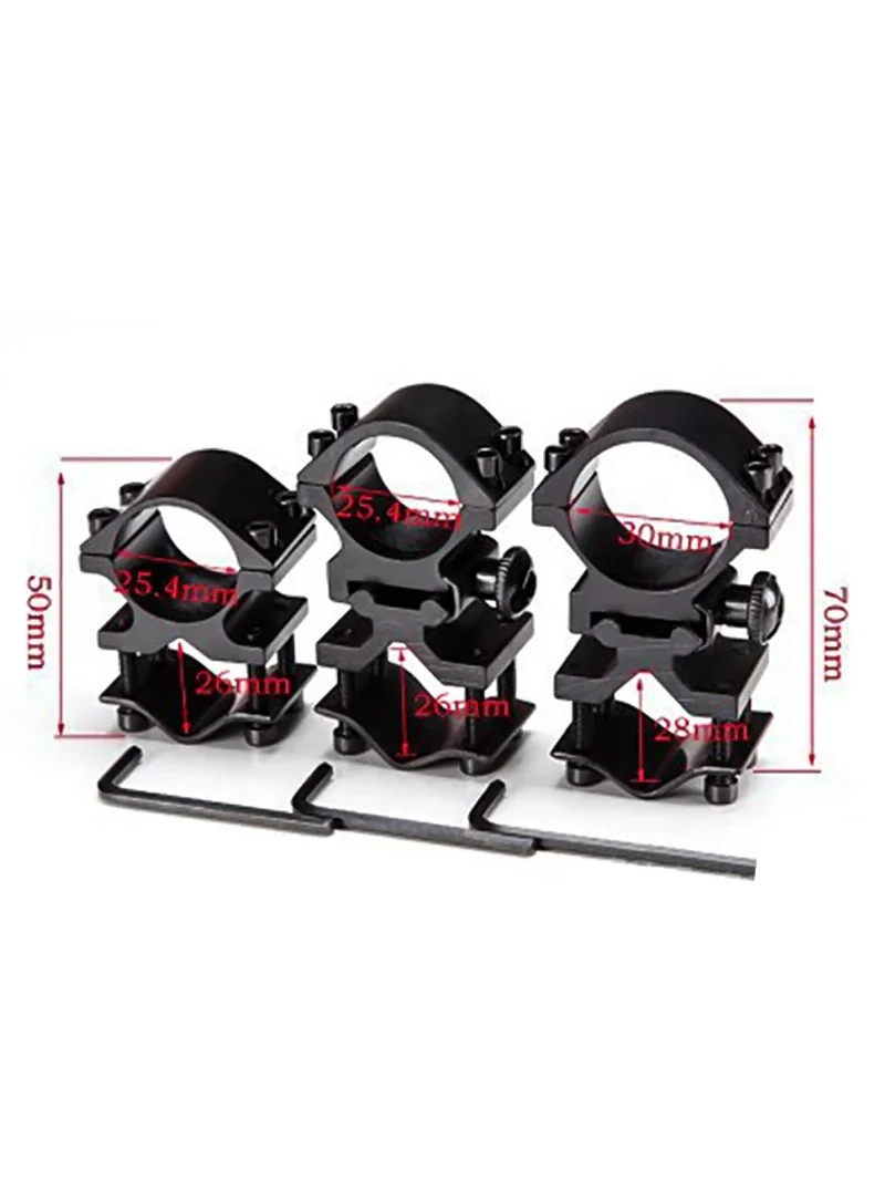25.4/30mm Hunting Sight Base Fixing Clip Universal Clip Installation Ring Flashlight Dovetail Bar Aluminum Pin Ar15 Scope Mount view 6