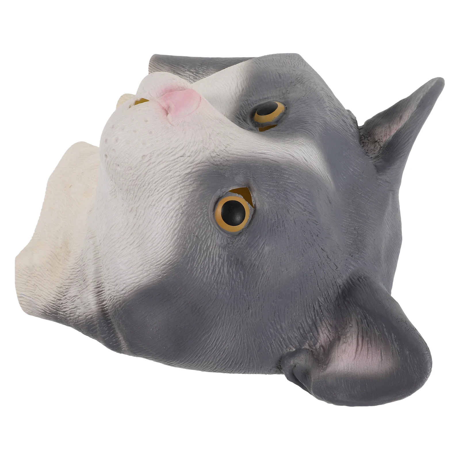 

Realistic Halloween Cat Head Mask Adult Latex Full Overhead Cat Mask Elastic Fit Suitable Halloween Cosplay Costume