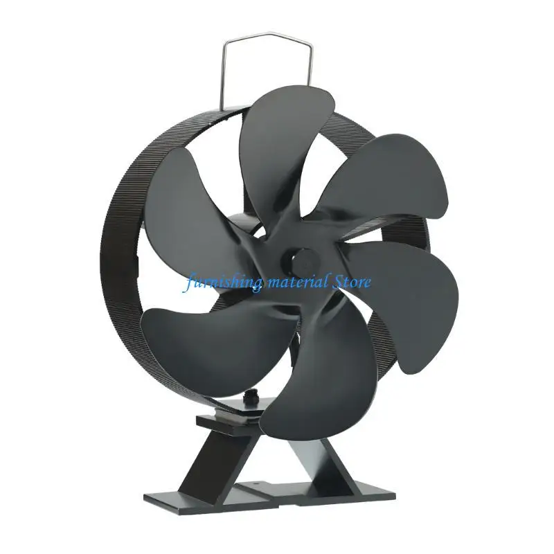 Y5GD 6 شفرات تعمل بالطاقة الحرارية، مروحة مدخنة صديقة للبيئة، توزيع هادئ للحرارة #3