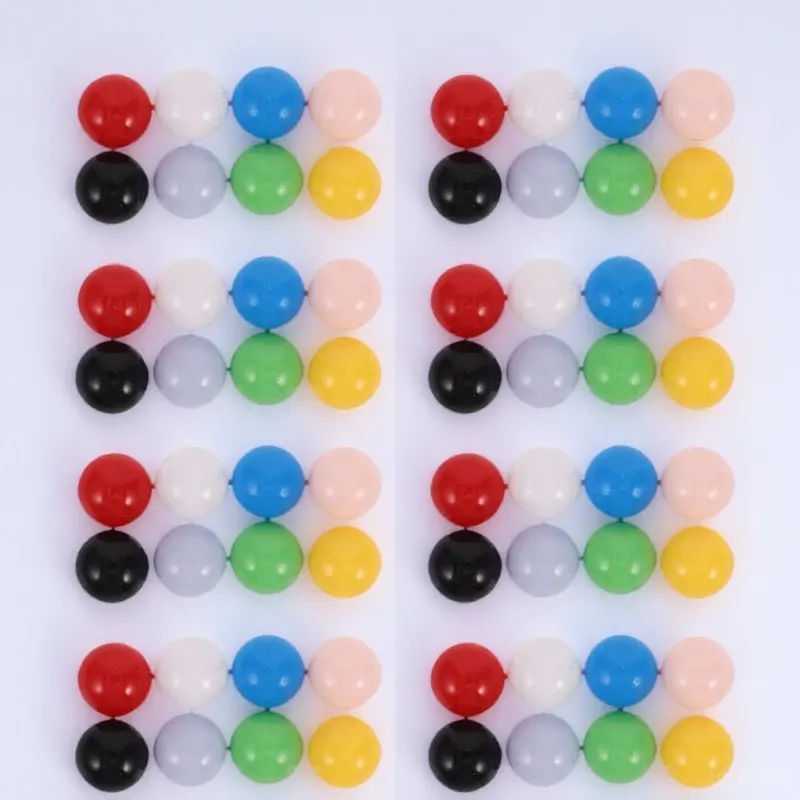 

80 Pcs Kids Counting Balls Solid Color 12Mm Educational Marble Balls Racing Game Counters Puzzle Board Game Pieces