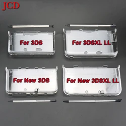 JCD In Bulk Plastic Clear Crystal Protective Hard Shell Skin Case Cover For Nintend 3DS  New 3DS New 3DS XL LL Console & Stylus