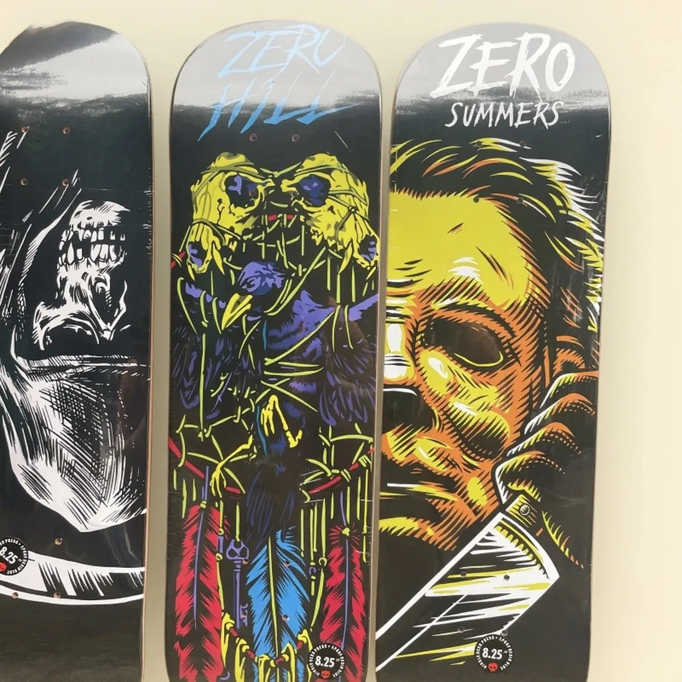 Mazzo da skateboard Zero – Acero canadese al 100%, 7 strati, diverse dimensioni (7,75/8,0/8,25/8,5 pollici), doppio bilanciere, include Griptape