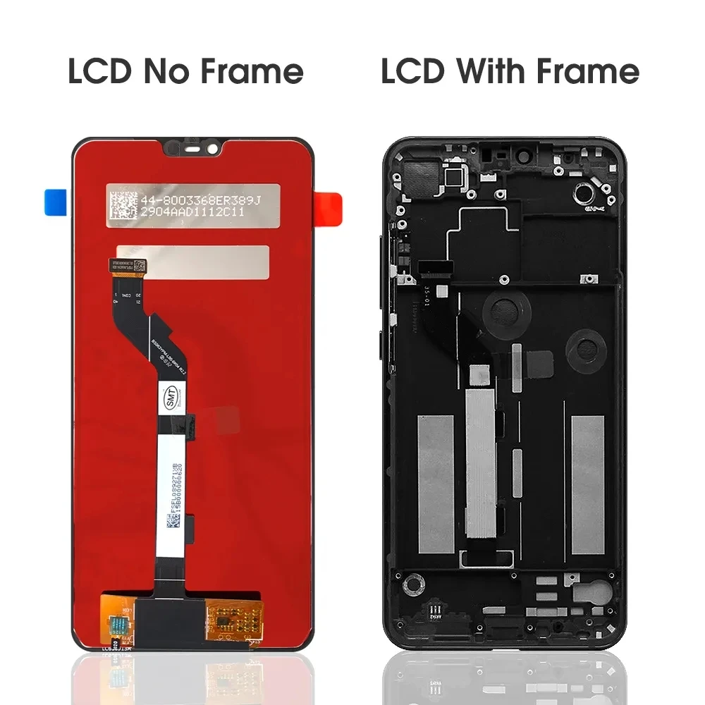 Pantalla LCD 6,26 probada de 100% pulgadas para Xiaomi Mi 8 Lite, montaje de digitalizador con pantalla táctil con marco para Xiaomi Mi8 Lite Mi 8X