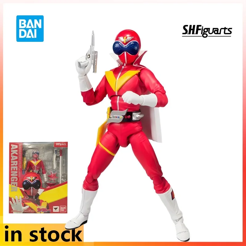 

Bandai Original S.H.Figuarts готовая подвижная кукла серии Secret Squad Red Company аниме фигурка модель игрушки подарки для мальчиков
