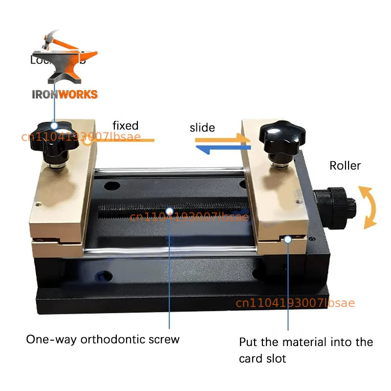Thin Paper Cutting Horizontal Stretch Translation Table Gold Cutting Small Fixture Laser Marking Machine Tin Foil Fixture