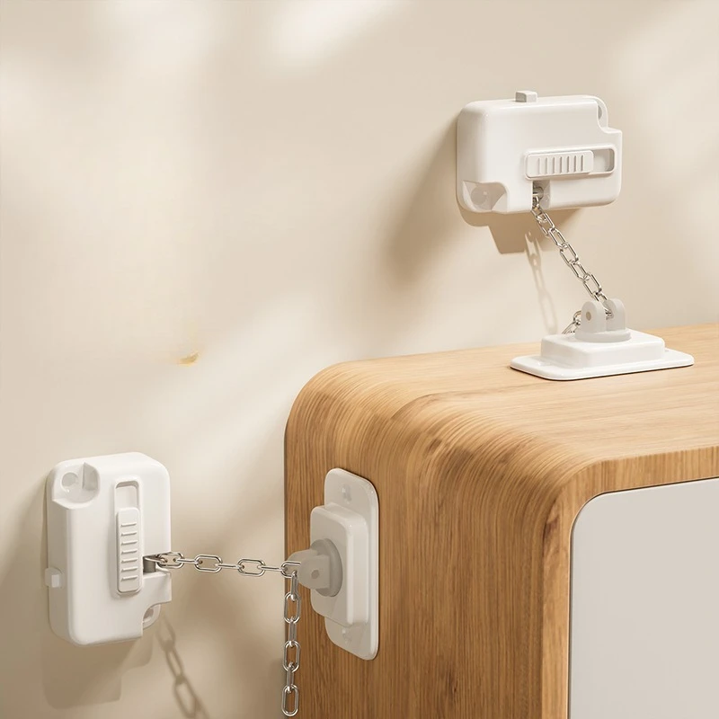 Safety Anti-dumping Table Bookshelf Fixed Artifact Children's Cabinet Shoe Cabinet Cabinet Shelf Table Anti-dumping Lock