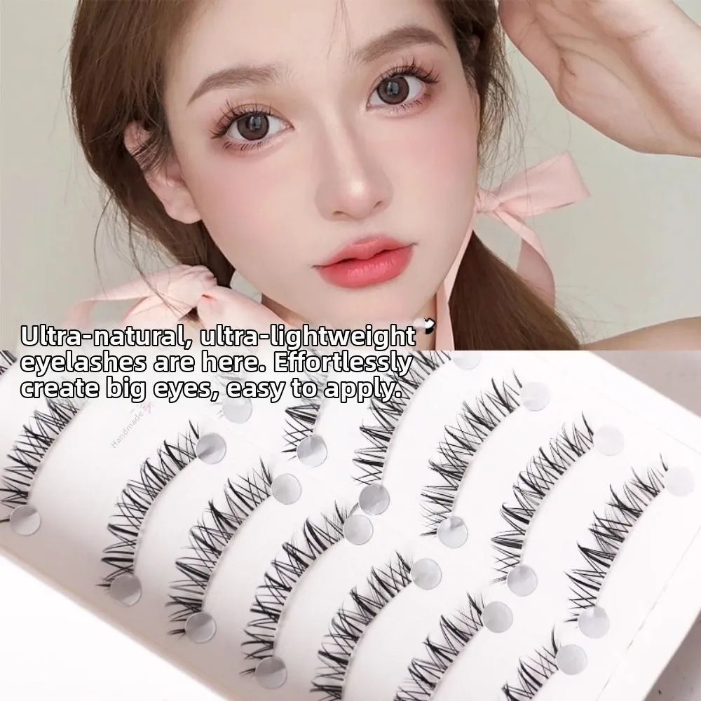 Faux cils de style thaïlandais, naturels, longs, faits à la main, 3D, en faux vison, sans cruauté, extensions de cils