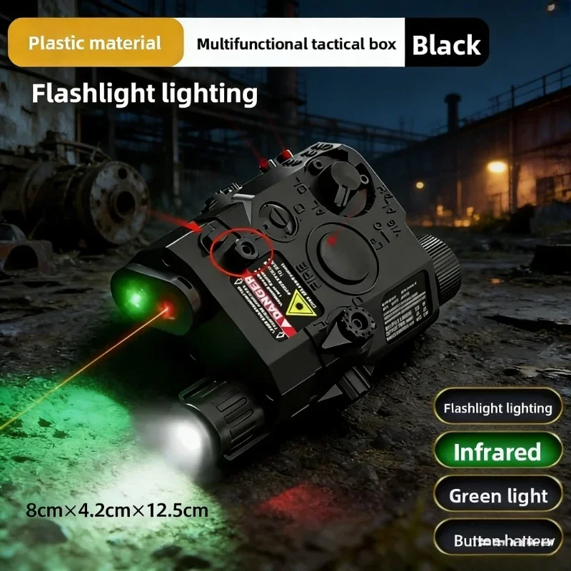 Lanterna Tática PEQ15 com Laser Multifuncional para Trilho Picatinny de 20mm para Armas de Airsoft, Caça, Tiro e Jogos de Campo CS
