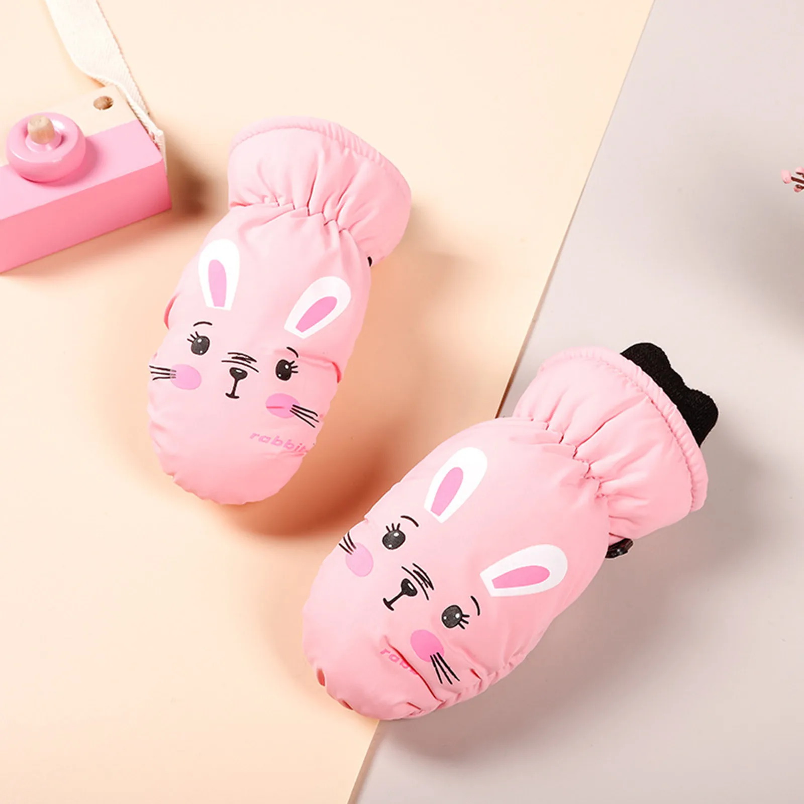 

Children Skiing Snow Gloves 2-5 Years Old Boys And Girls Winter Warm Comfortable Waterproof Cartoon Outdoor Gloves шапка детская