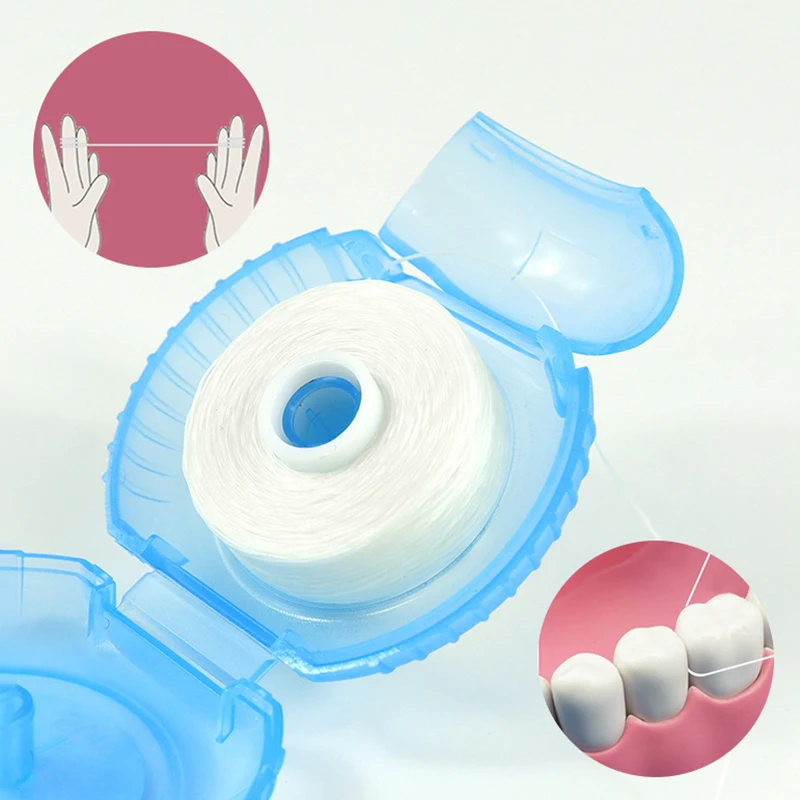 

Гигиена полости рта, чистка зубов, воск со вкусом мяты, зубная нить, катушка, зубочистка, зубная нить, 1 рулон, 50 м, зубная нить