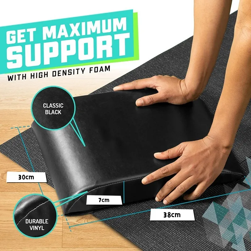 Equipment Ab Mat High Density Foam Sit Up Mats Comfortable Workout Accessories for Upper & Lower Abs Obliques & Back Support