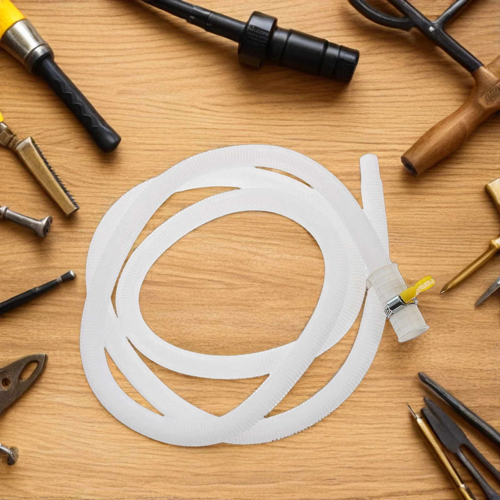 

Air Conditioner Drain Hose Replacement Flexible Water Draining Pipe Tubing Clamp Portable Drain Hose for Unit Drainage Outdoor