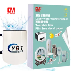 New Products Promotion Film Free Laser Water Transfer Paper Waterslide Decal Paper Laser Water Slide For DIY Mug Glass Ceramics