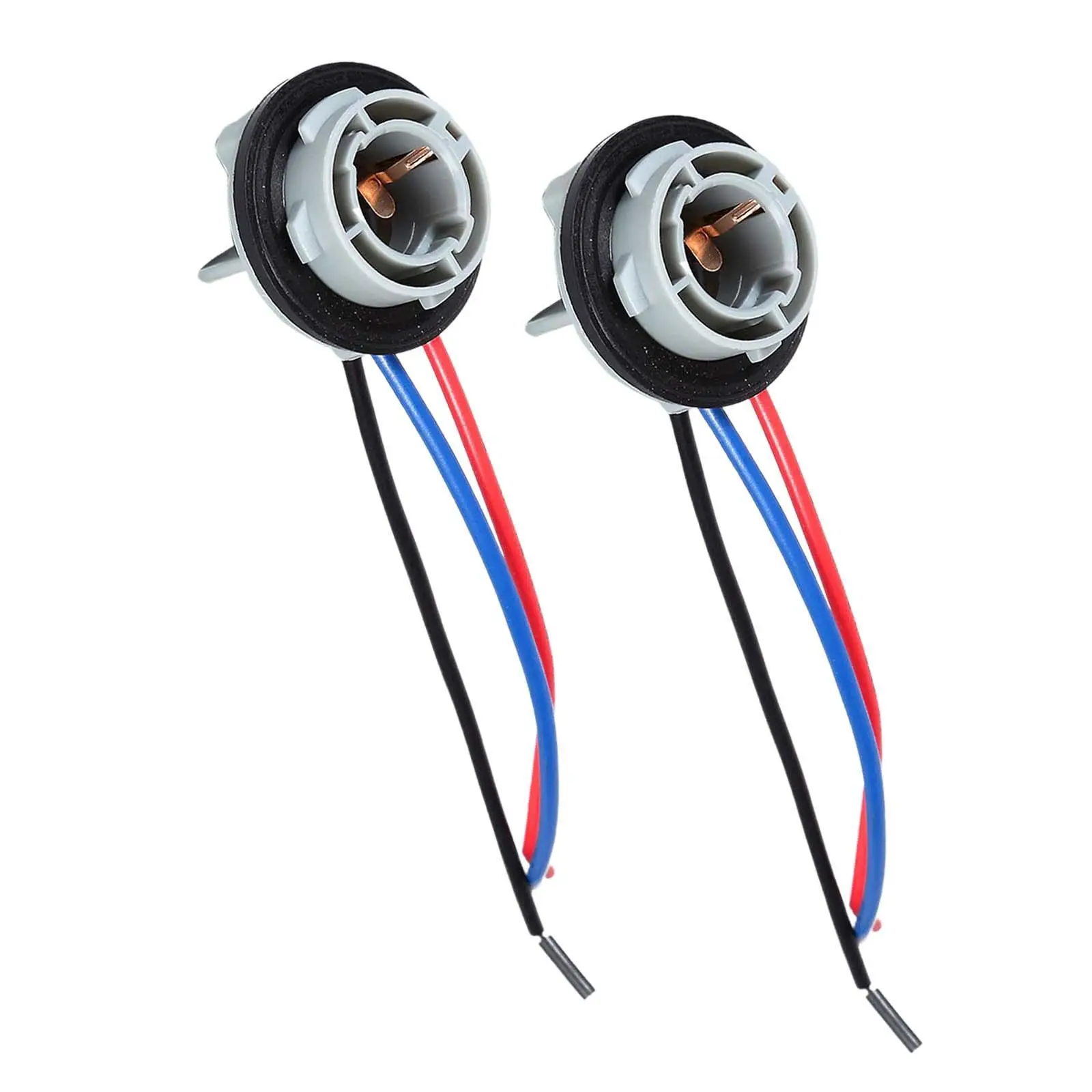 

2Pcs 1157 LED Bulbs Socket Easy to Install Brake Light Pigtail Wiring Harness Plug for Car Vehicles Truck SUV Width Lights