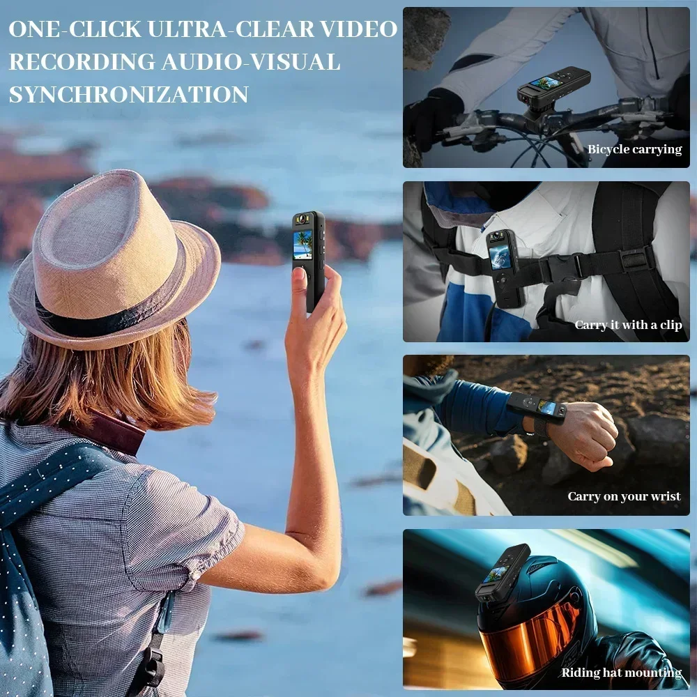 Z09 Telecamera WIFI 4K 1080P H.264 Video Palmare 180 °   Obiettivo grandangolare per fotocamera Registratore HD rotante Batteria al litio wireless 1400mAh