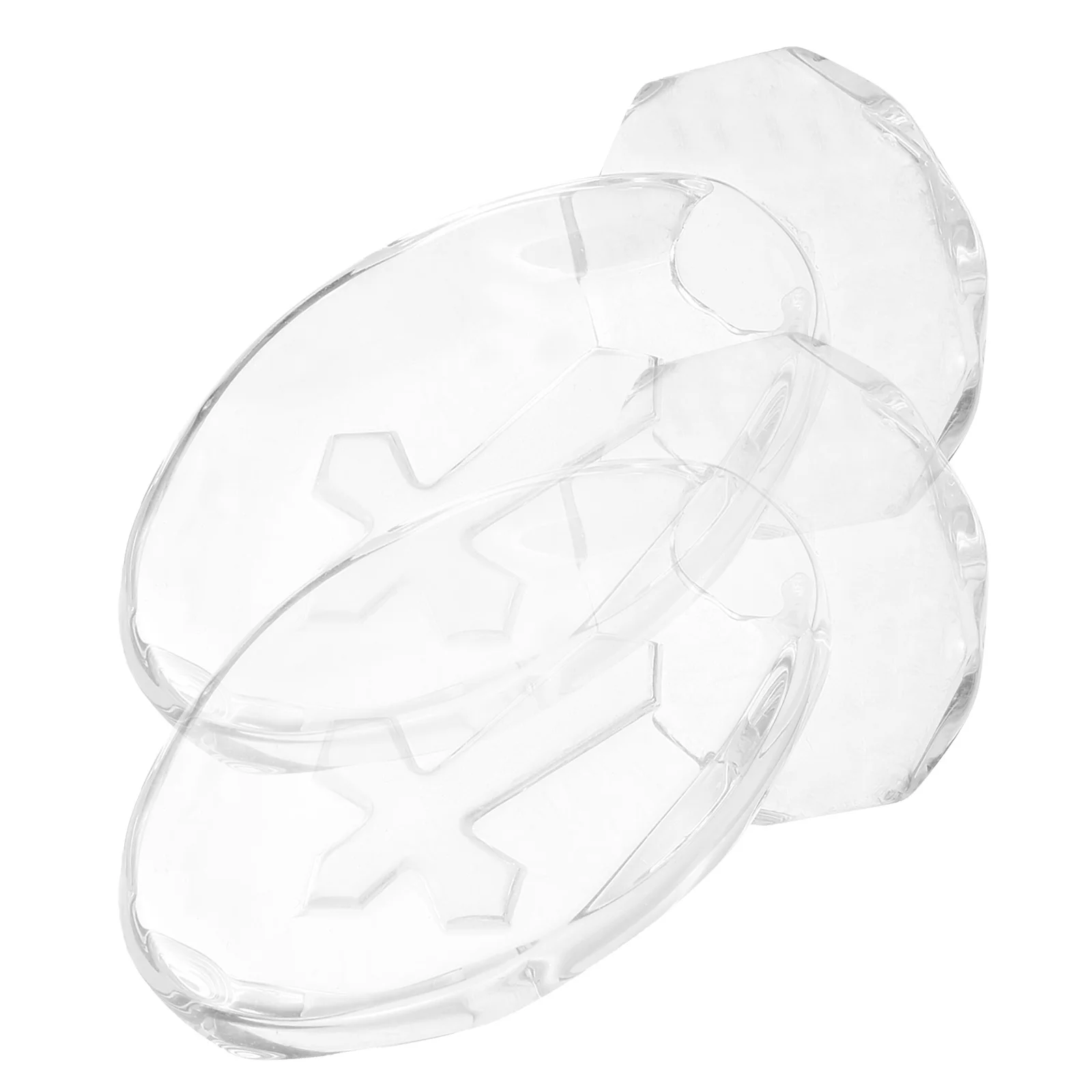 

2Pcs Crystal Cross Design Statue for Desk Decoration Home Interior Decorative Accessory Elegant Display Gift