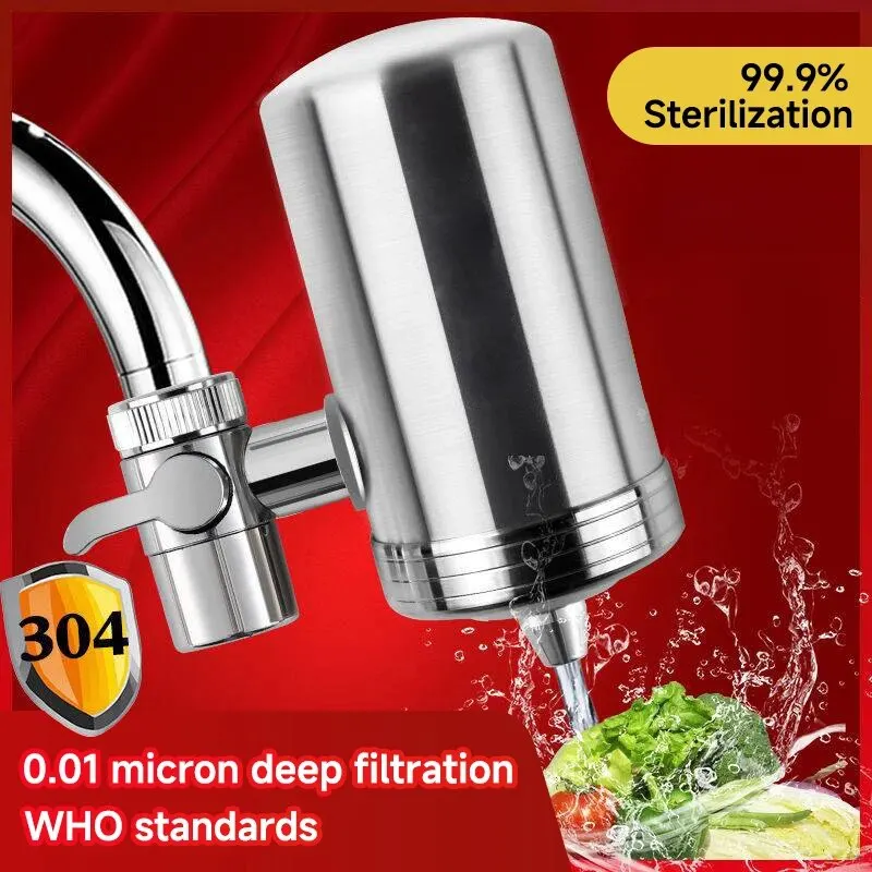 Rubinetto da cucina in acciaio inossidabile filtro per l'acqua depuratore Pre-filtro per uso domestico acqua di rubinetto potabile diretta