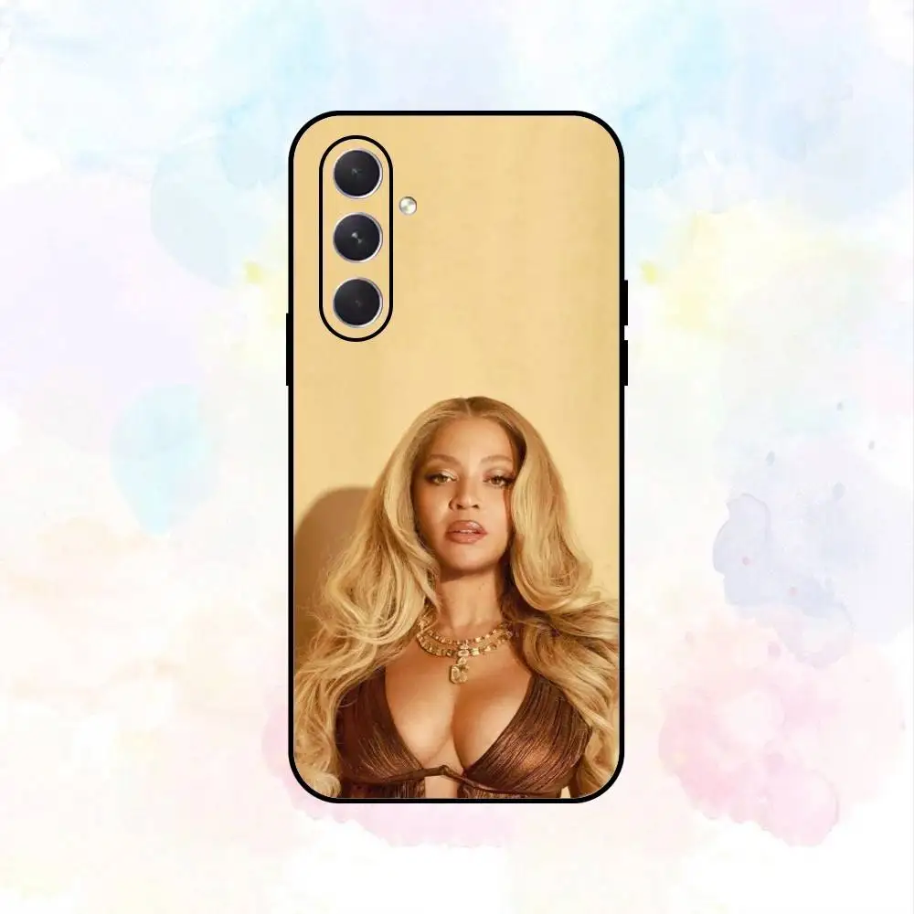 Capa de telefone quente Singer B-Beyonces para Samsung Galaxy A73, A72, A71, A70, A53, A52, A51, Outros Soft Black Shell