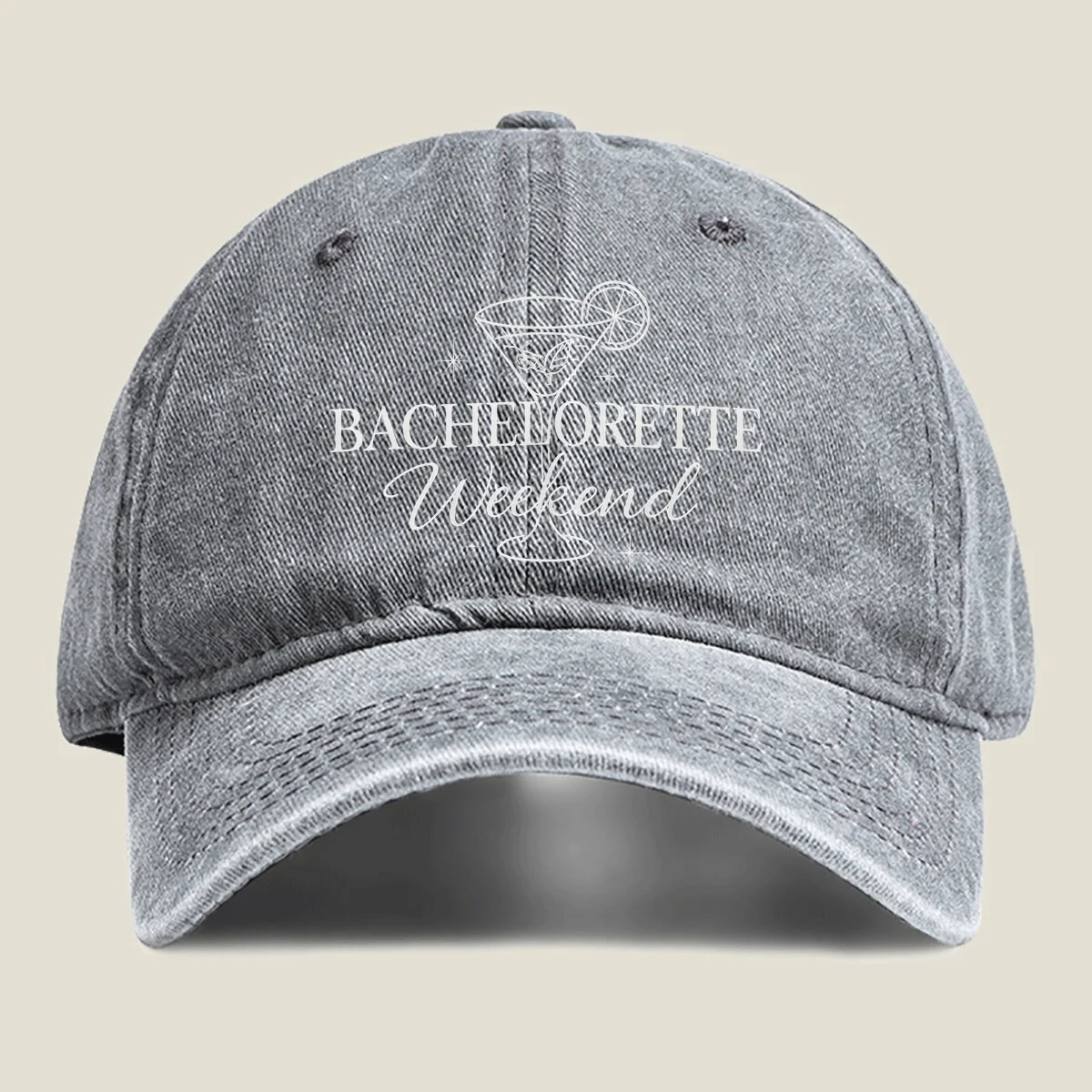 Bachelorette Weekend Baseball Cap Unisex Adjustable Washed Cotton Cap for Bachelorette Party Outdoor Events