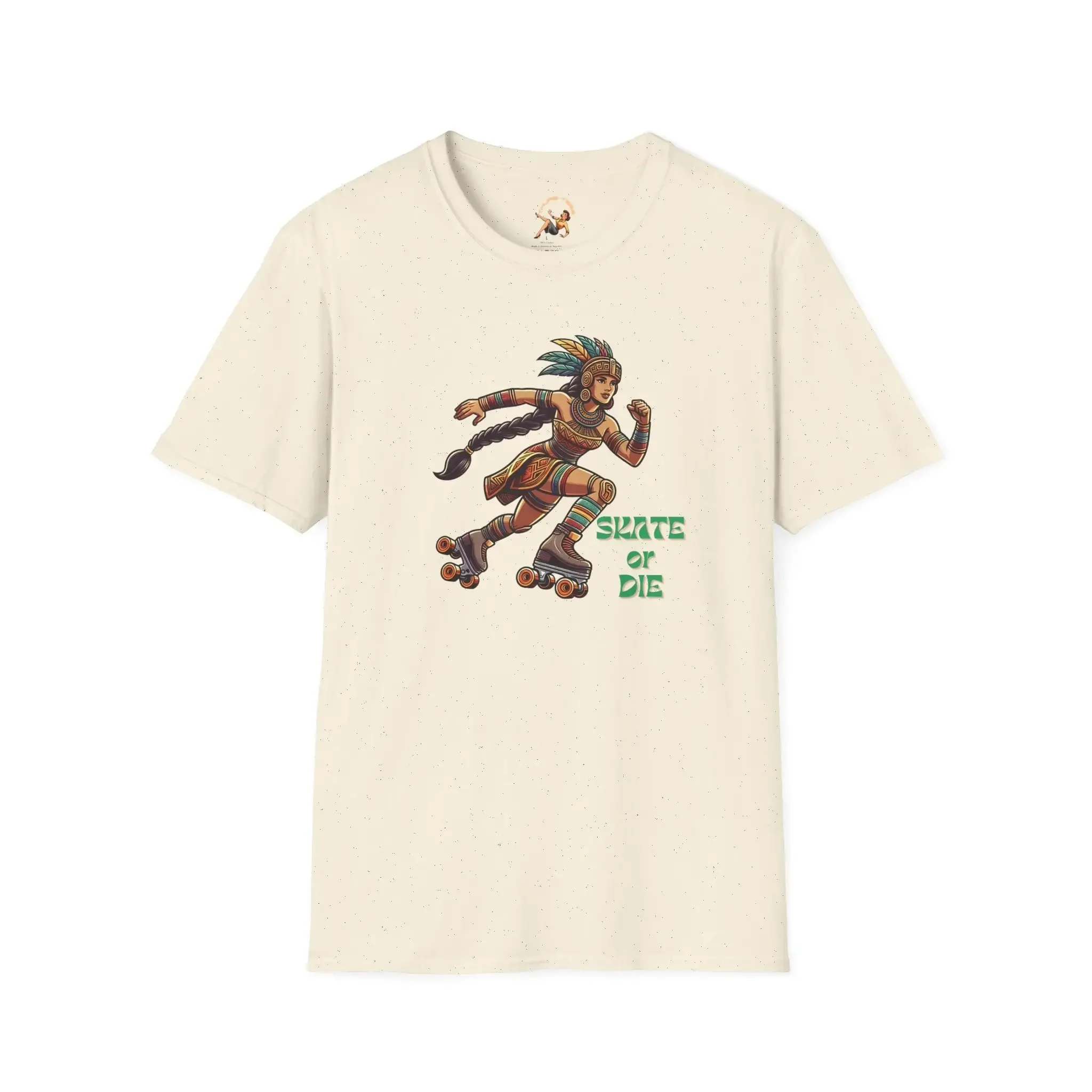 Camiseta Skate or Die, chica Inca, mujer Inca, patinaje sobre ruedas