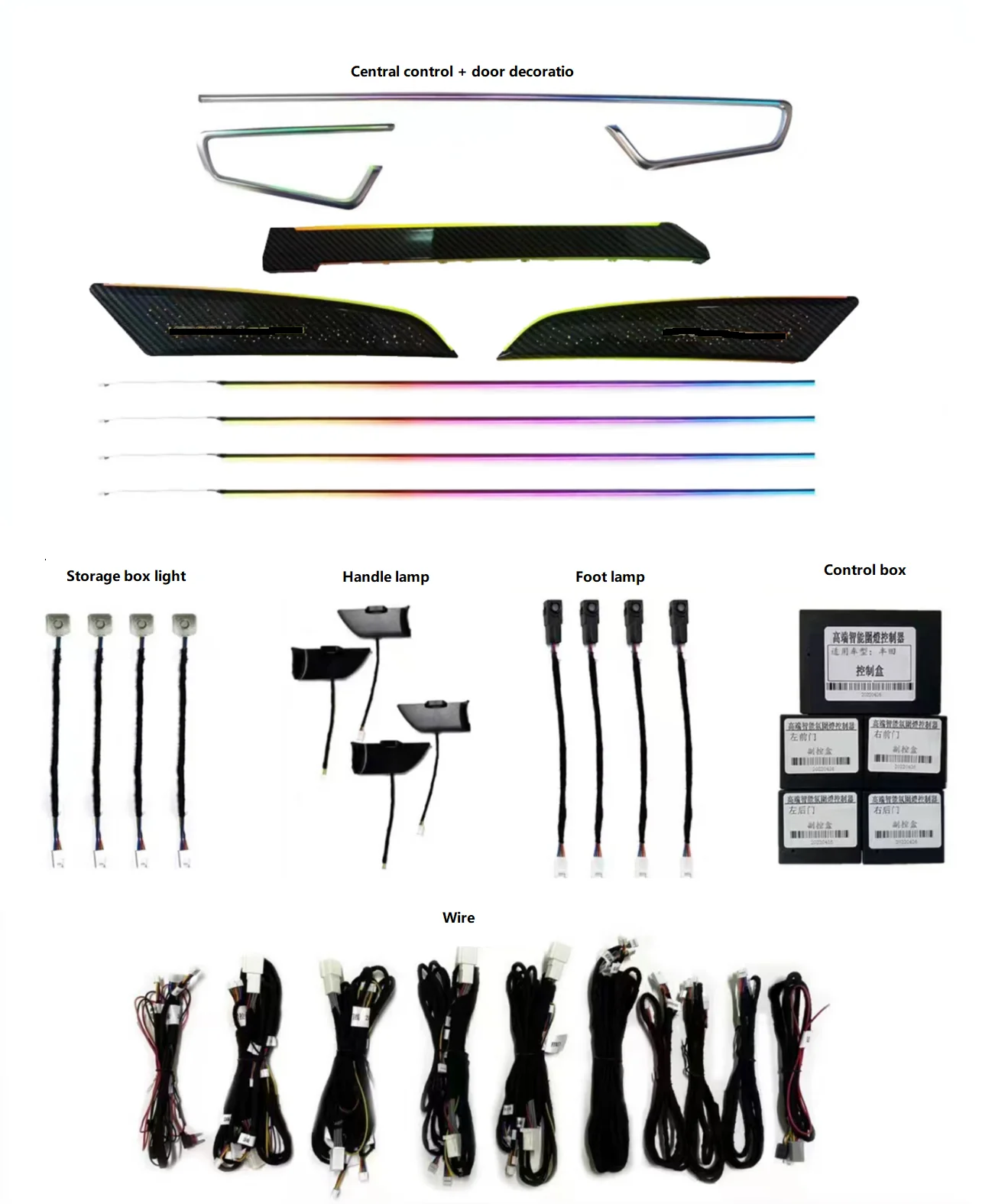 

UPsztec Ambient Light Is Suitable for Toyota Corolla Cross Frontander 2022 Interior Dashboard LED Ambient Light