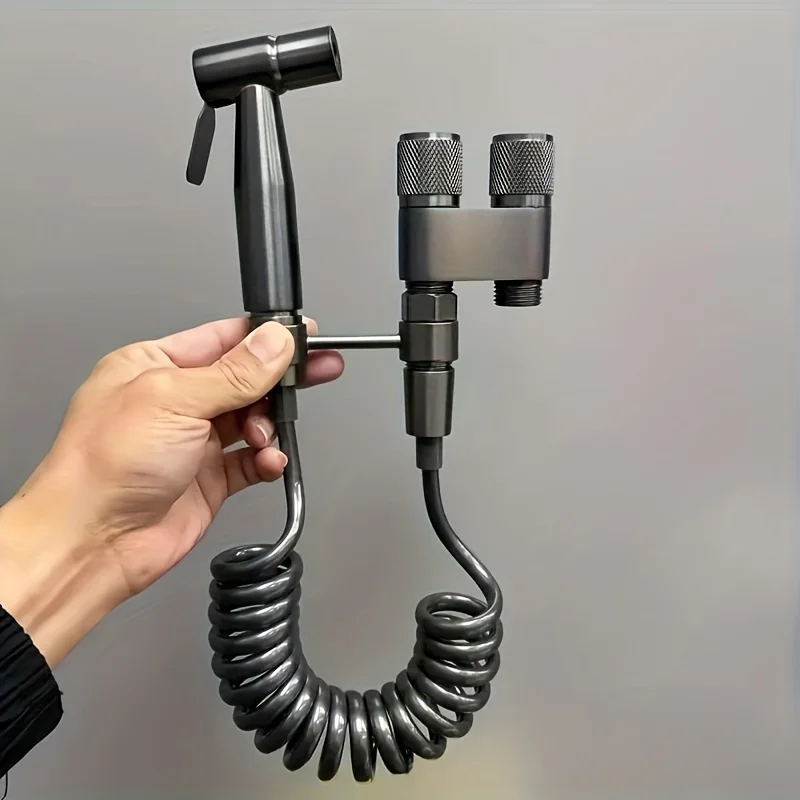 

304 Stainless Steel Toilet Spray Gun Durable Cleaning Tool for Household Toilets