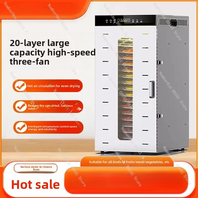 Commercial Industrial Fruit And Food Dryer 32 48 80 96 Trays Stainless Steel Fruit Vegetable Meat Dryer Food Dehydrator