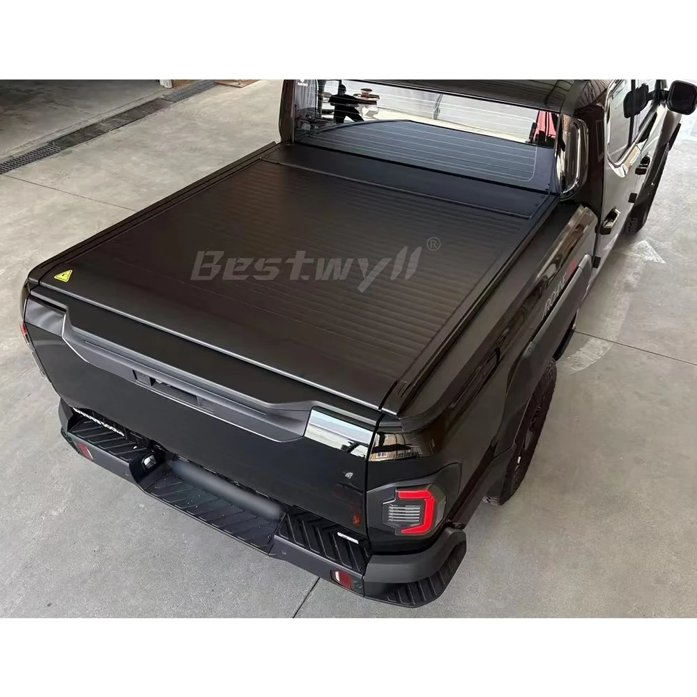 

4X4 Luxury Aluminum Retractable Roller Lid Electric Folding Tonneau Cover Truck Bed Covers For E-P135