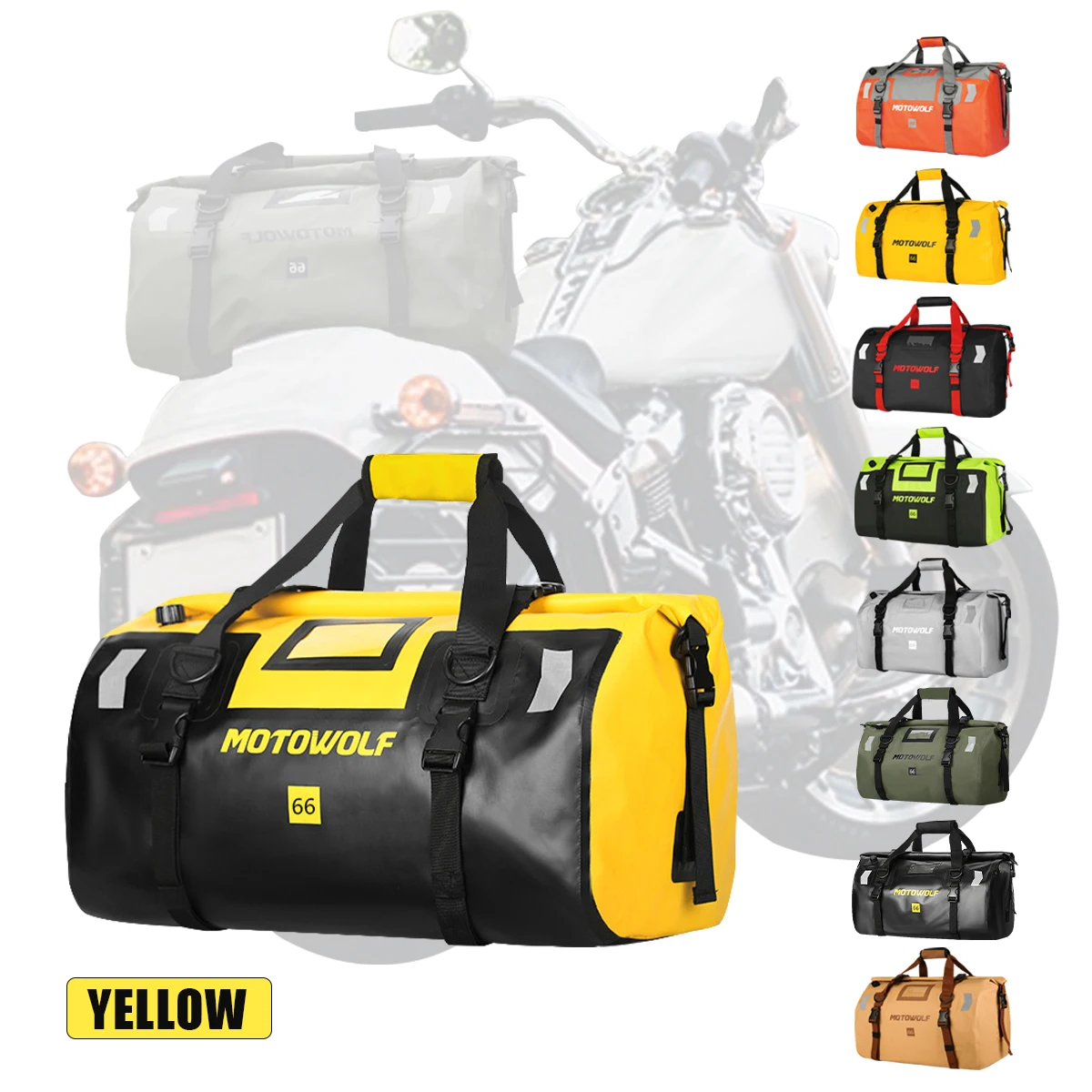 

Universal Waterproof Motorcycle Tail Bag PVC Saddle Dry Luggage Outdoor Back Sear Pack Motorbike Pannier Shoulder Bag Travel