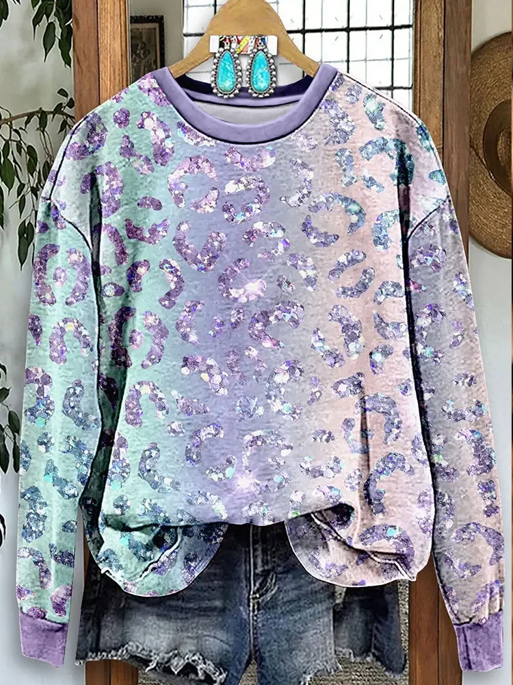 Leopard Print Long Sleeve Not Sequin
