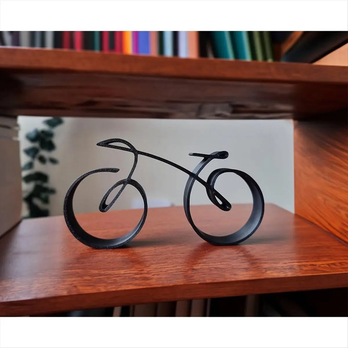 

[AD12] Minimalistic Bicycle Sculpture Wire Framed Style, Minimalist Bicycle Cast Iron Art Sculpture, Retro Desktop Bicycle