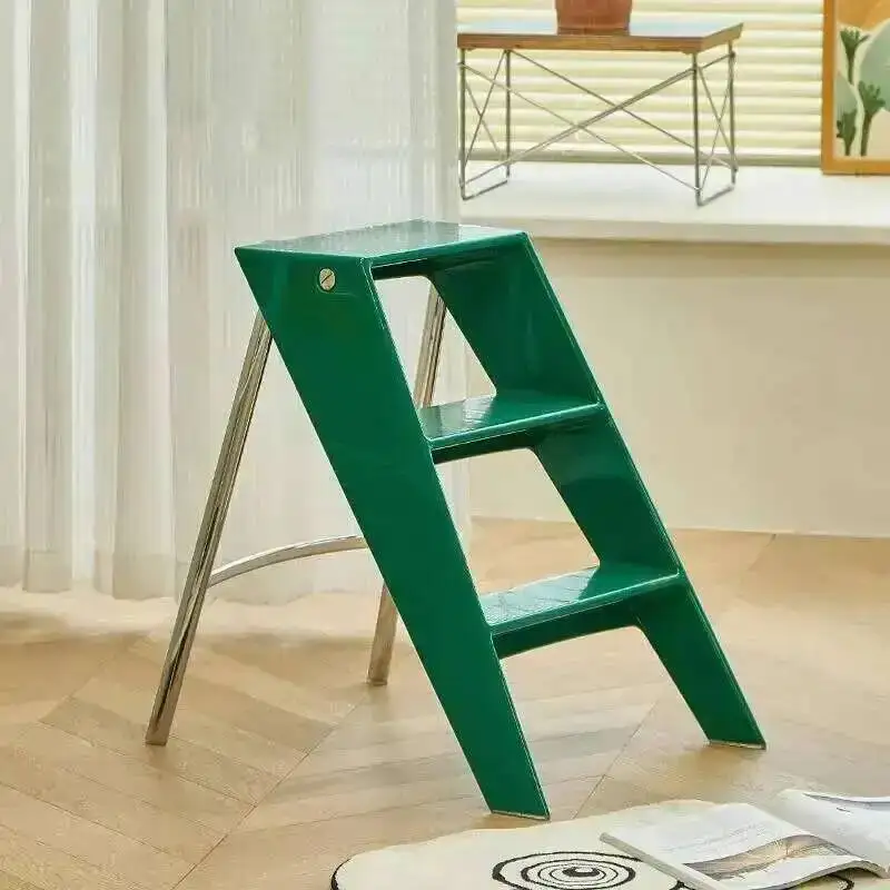 

Modern Transparent Acrylic Ladder Step Folding Home Ladders Japanese Portable Telescopic Ladder Rack Creative Stairs Step Stool