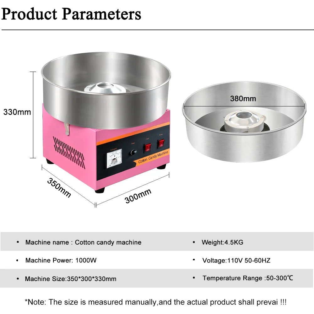 HPH2O Commercia Electric Cotton Candy Machine Maker Automatic Marshmallow Fancy Candyfloss Sugarfloss Machine Suger Cotton Maker