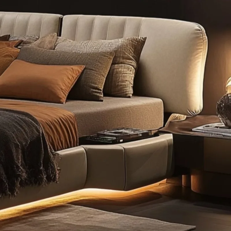 Elegant Multifunctional King Size Bed Luxurious Design Ultimate Comfort Transformr Bedroomto A Relaxing Oasis Decoration