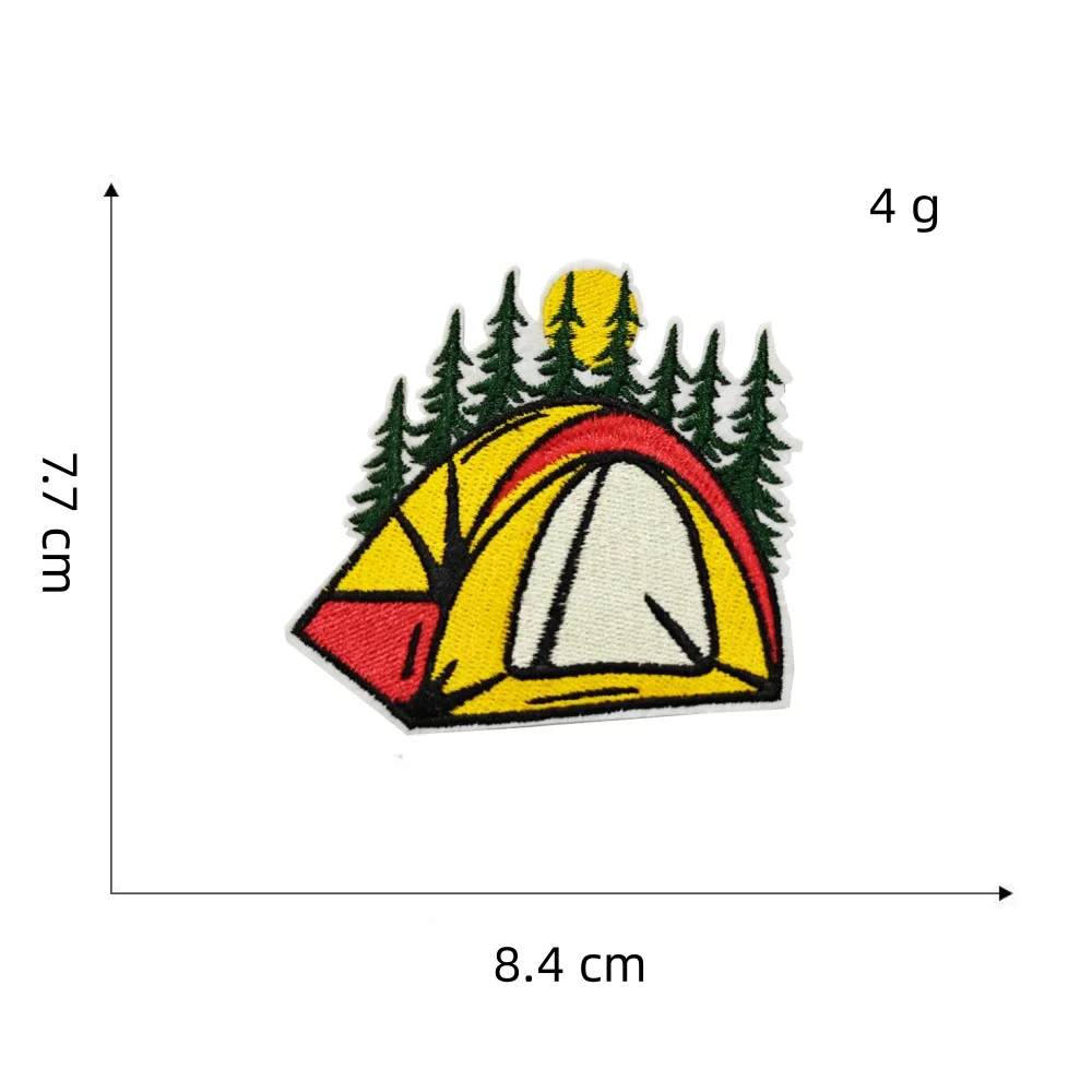 Mountain Adventure haftowana naszywka na zewnątrz naprasowanki na ubrania DIY odznaka na plecaku piesze wycieczki naszywki kempingowe na ubraniach