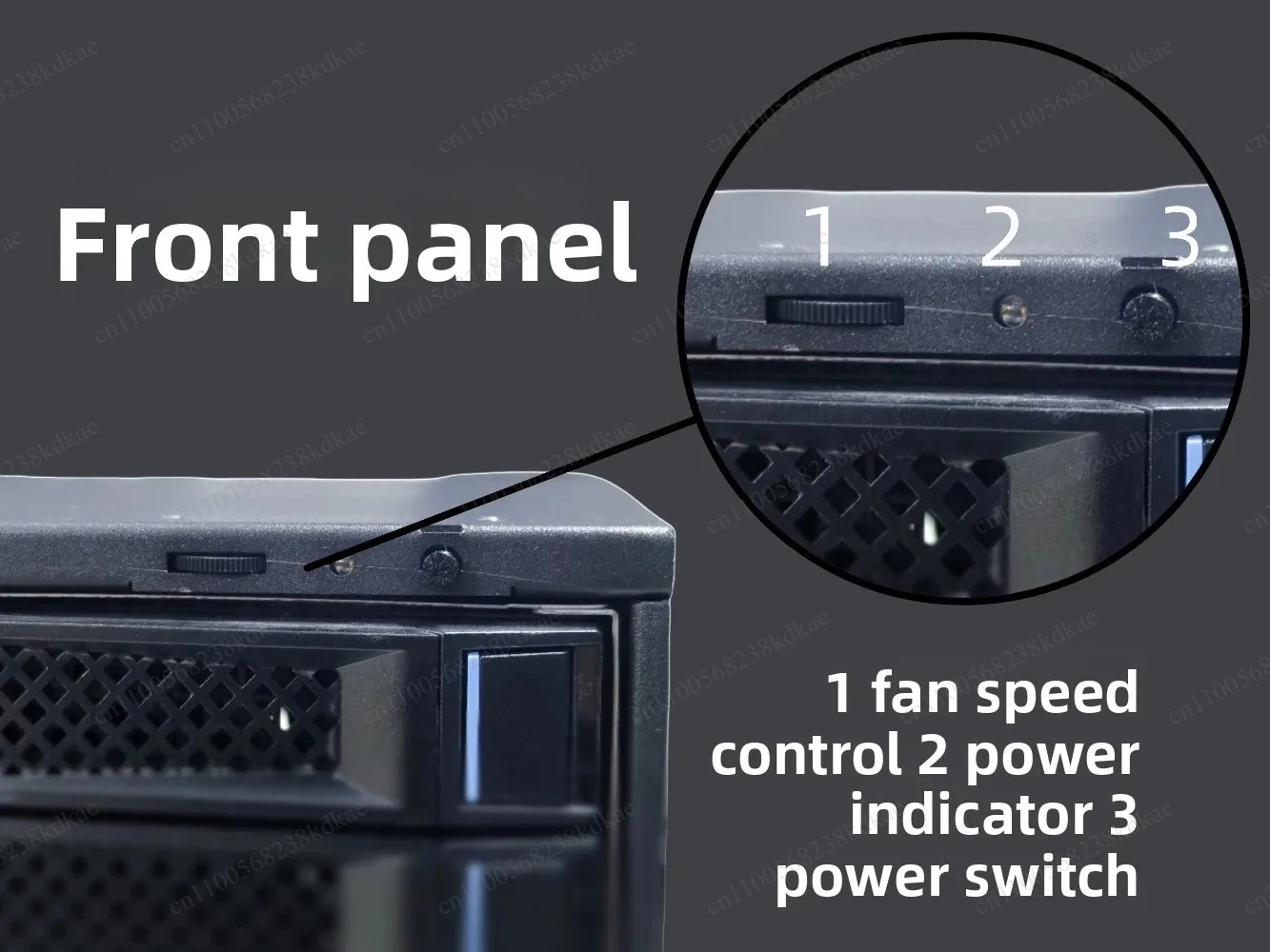 4U Metal Storage Expansion Chassis 24 Bay 12G Transmission Built-in Power Supply For Network Storage Device