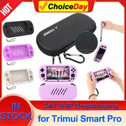 For Trimui Smart Pro Game Console Silicone Case Shockproof Silicone Protective Cover For Trimui Smart Pro Carrying Storage Bag