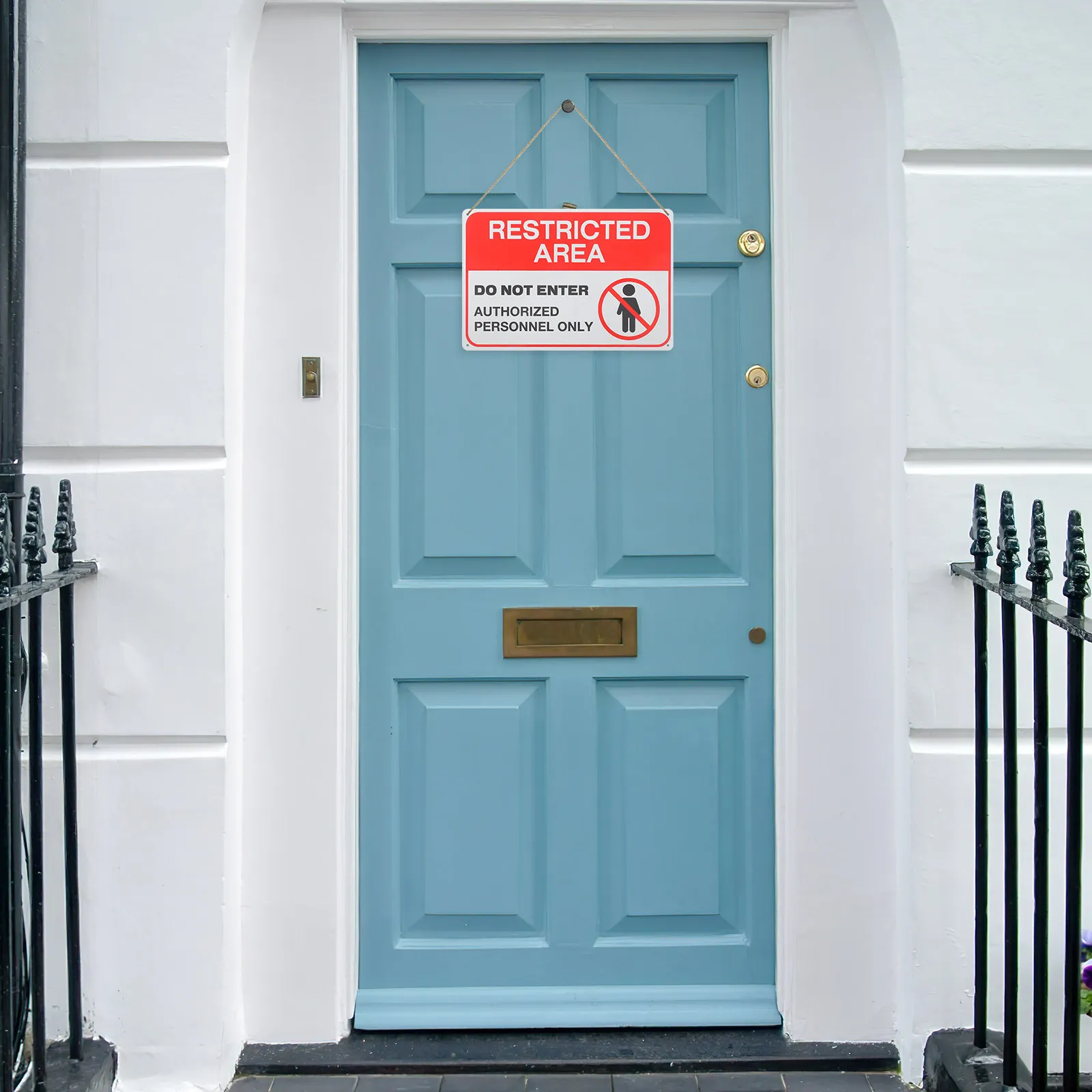 

Do Not Enter Warning Sign Sturdy Material Vibrant Color Garden Safety Caution Sign No Entrance Label Traffic Safety Board