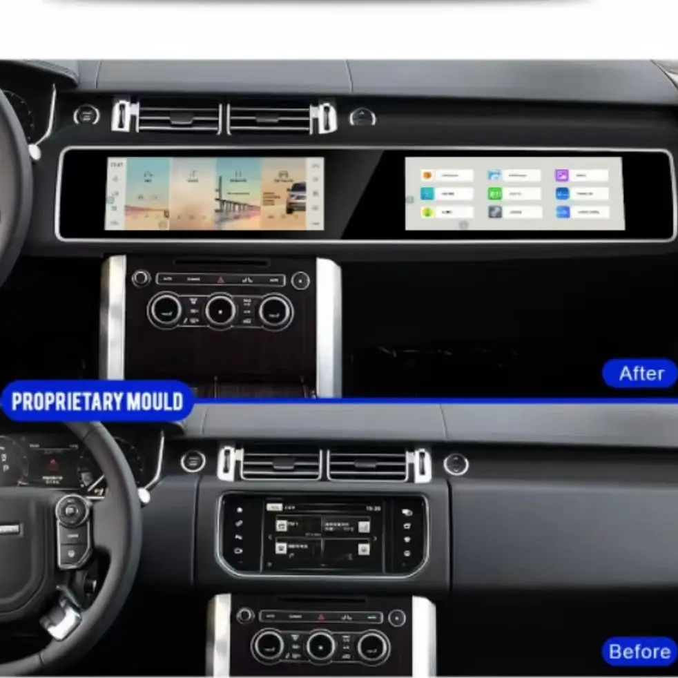 Android 15 For Land Rover Range Rover Sport L494 2013-2017 Three-Screen Car Radio Carplay Video Player DSP Interaction Auto GPS