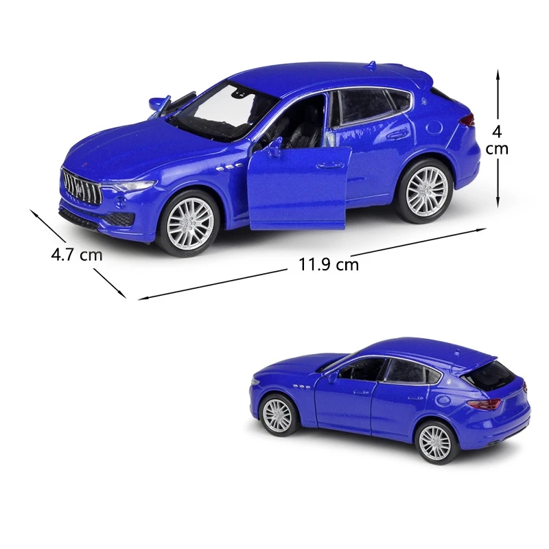 1/36 Maserati Levante GTS SUV Toy Car Model For Children RMZ CiTY 5\'\' Diecast Sport Miniature Pull Back Collection Gift For Kid