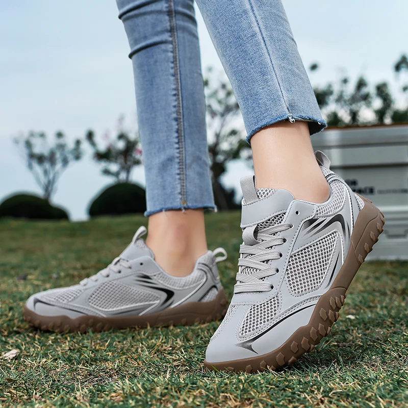 Moipheng Couples Hiking Shoes For Women Running Shoes Cushioning Mesh Breathable Anti-slip Casual Man's Platform Sneakers White_voghion.com