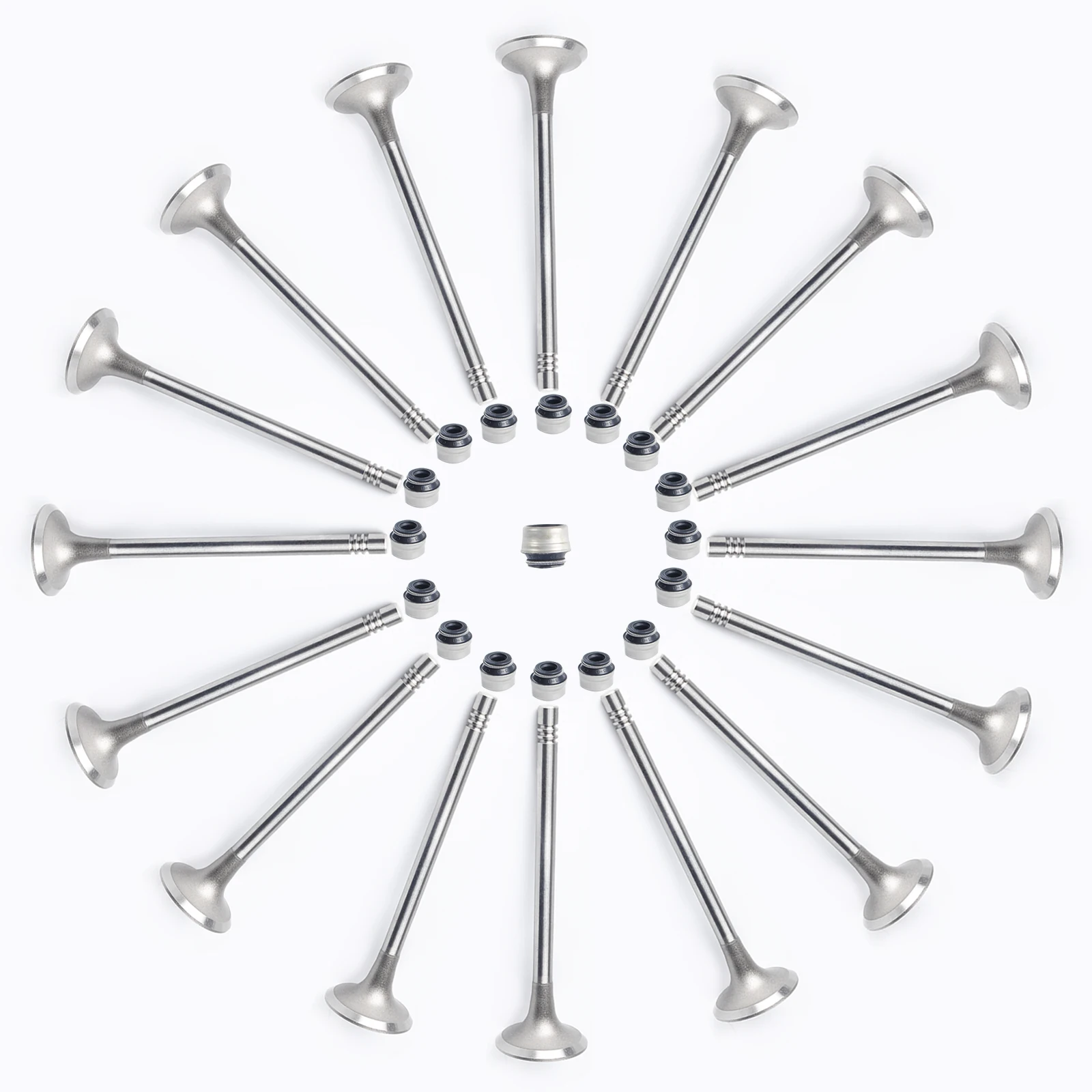 

Audi A3 A5 Q3 Q5 Inlet & Outlet Valves + Oil Seal 06D109611H ,Compatible with VW Golf Tiguan Beetle | OEM Quality