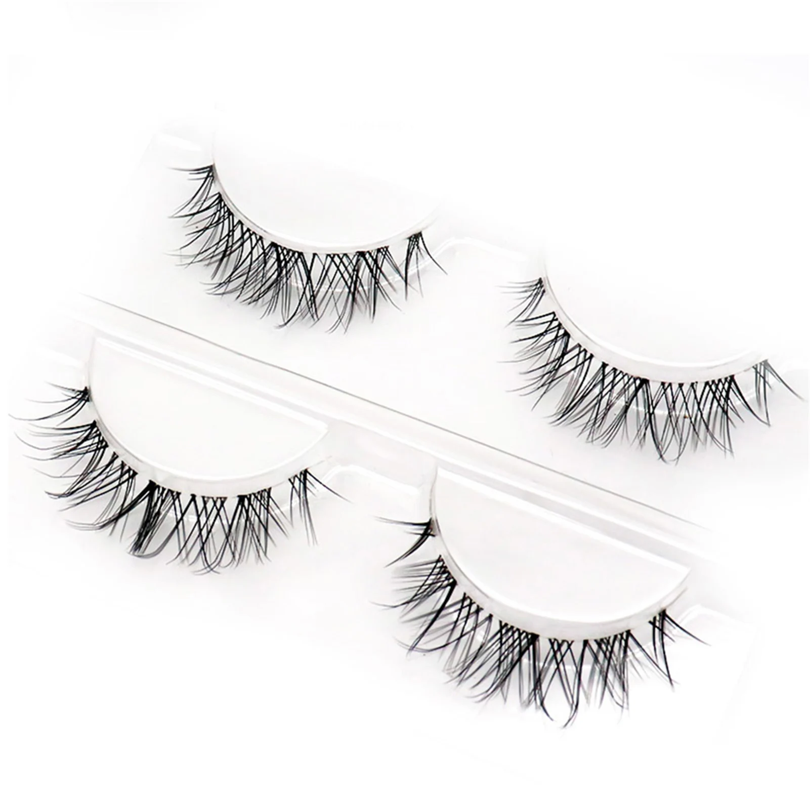 Newly Ultra Fine Fake Lashes for Most Eyes Soft Comfortable No Irritation Lashes for Cosplay Party Make up