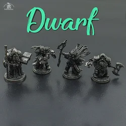 Vintage Dwarf Mage Soldier Model Figurines Toys Board Game Chess Car Decoration Boys Gifts