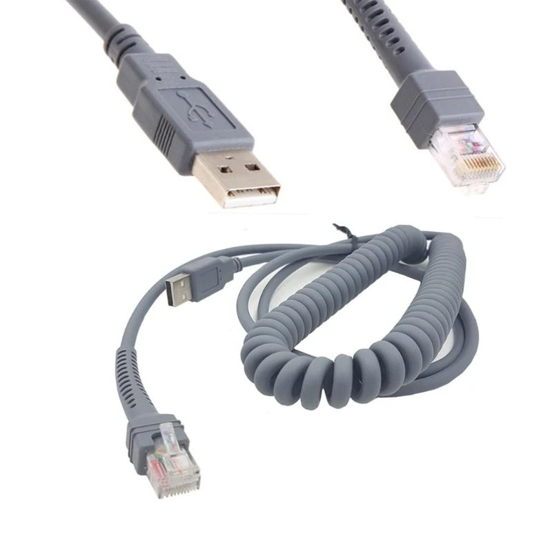 HX6A 300cm 9FT USB Cable for Symbol Barcode Scanner LS2208 LS2208AP LS1203 LS4208 LS4278, CBA-U12-C09ZAR