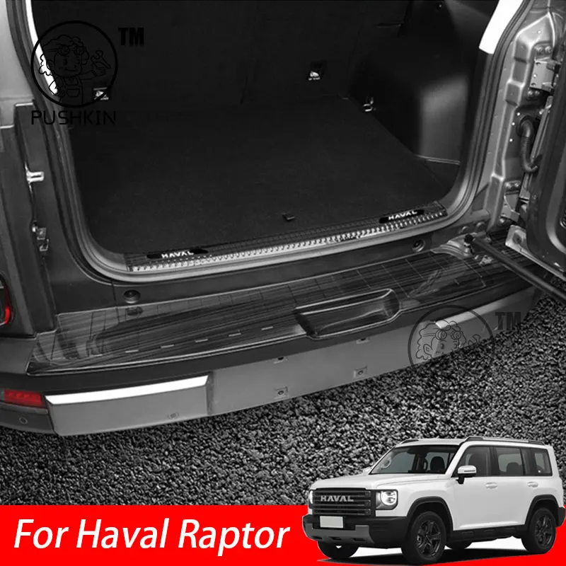 

For Haval Raptor 2024 2025 Car Rear Trunk Inner Bumper Plate Guard Stainless steel Protector Accessories