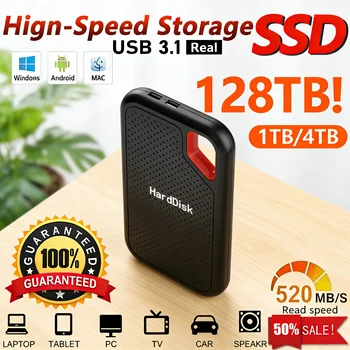 Unidad de Estado Sólido Externa Portátil de 2 TB, SSD USB 3.2 Gen2, Transferencia Rápida de Datos, Almacenamiento Seguro para Archivos Importantes 1
