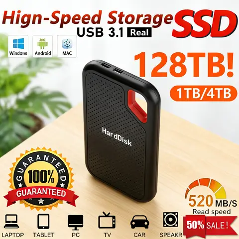 External Solid State Drive 2TB Portable SSD USB 3.2 Gen2 Fast Data Transfer Secure Storage for Important Files