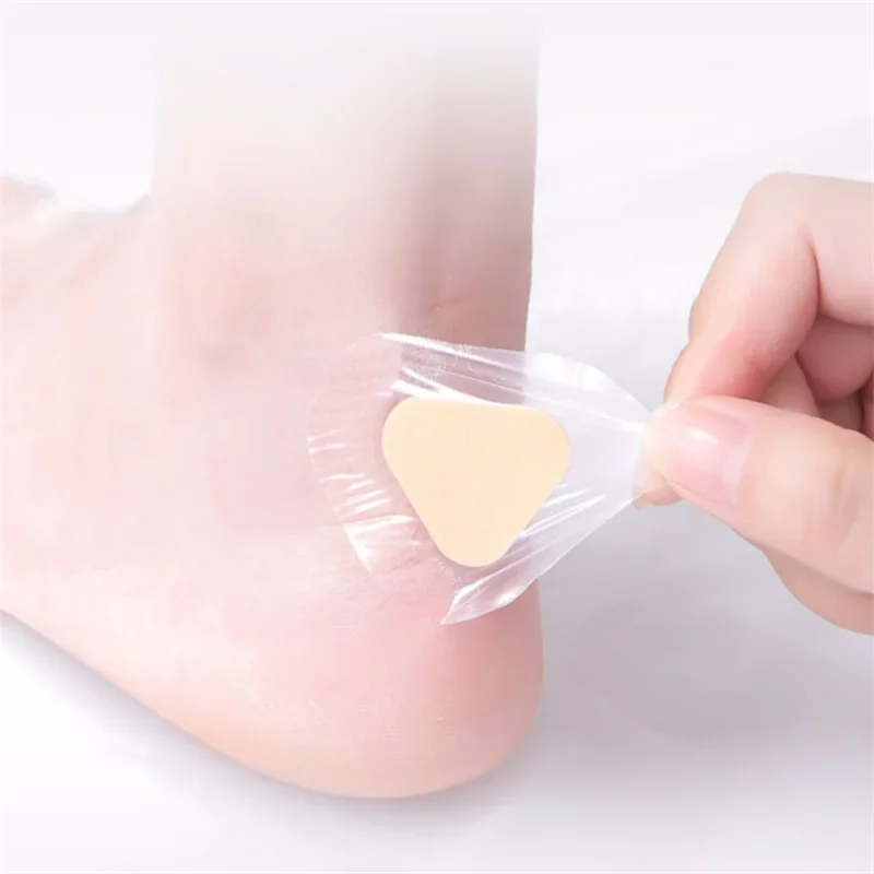 Gel Heel Protector Foot Patches, Adhesive Blister Pads, Heel Liner Shoes Adesivos, Pain Relief Plaster, Foot Care Cushion Grip, 10Pcs