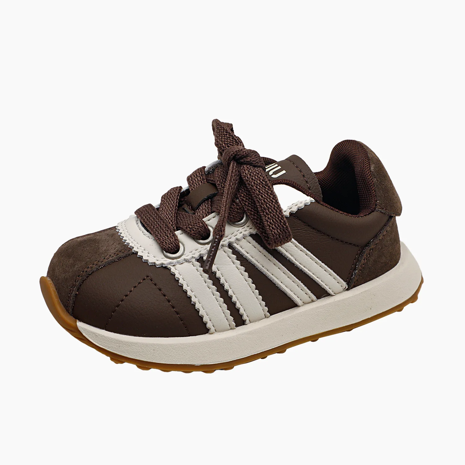

Autumn Children's Boys Girls Fashionable Contrast Color Lightweight Jogging Shoes Kids Toddler Microfiber Leather Casual Sneaker